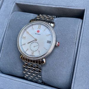 Michele Watch Gracile Diamond Stainless Steel